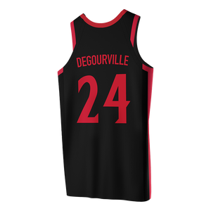SDSU Black Basketball Jersey - Taj DeGourville