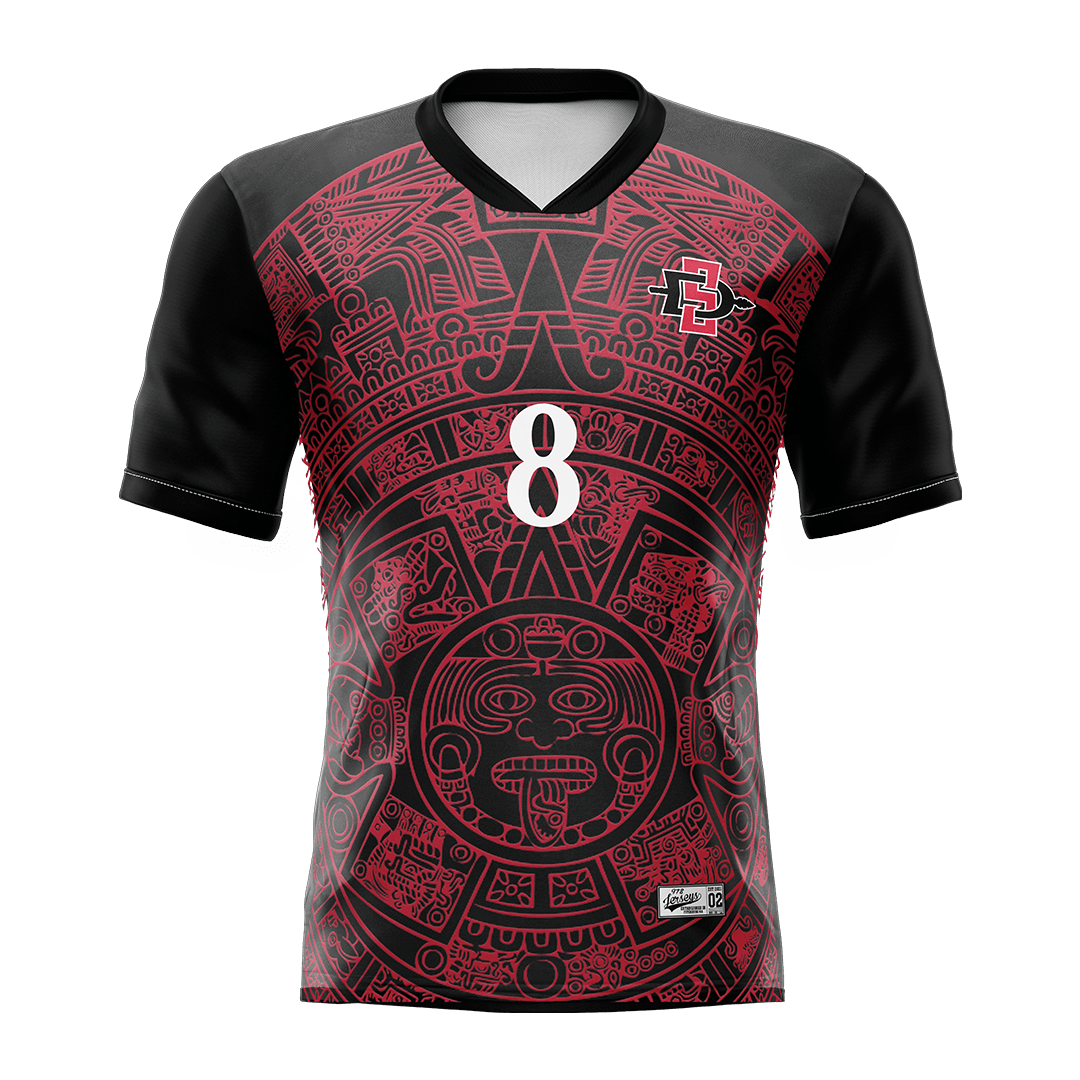 SDSU Black Soccer Jersey Beto Apolinar 978 Jerseys