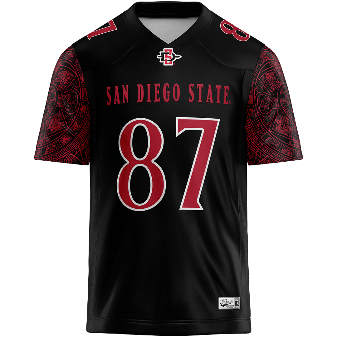 SDSU Black Football Jersey - Mikey Harrison