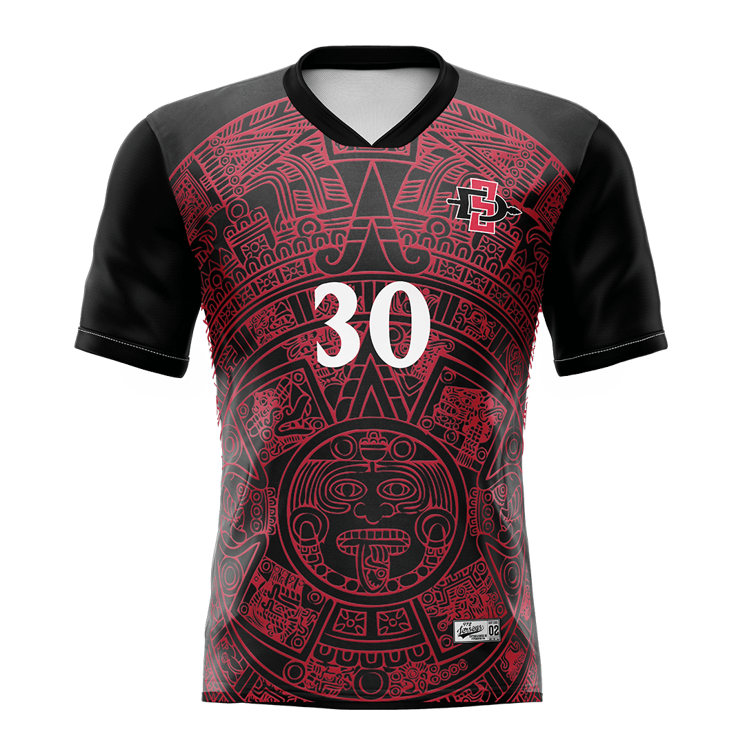 SDSU Black Soccer Jersey - Javier Camargo