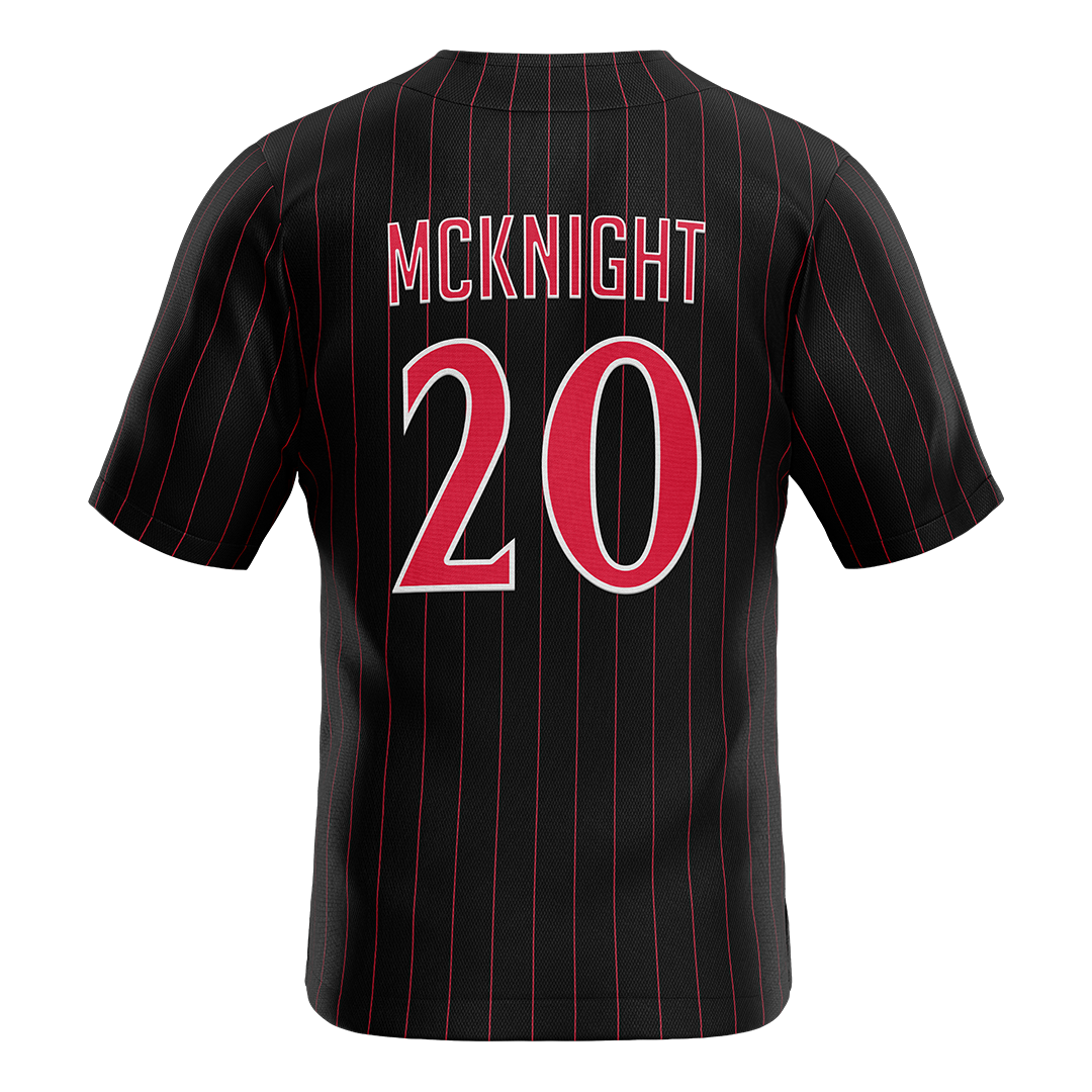 SDSU Black Baseball Jersey - Bryce McKnight