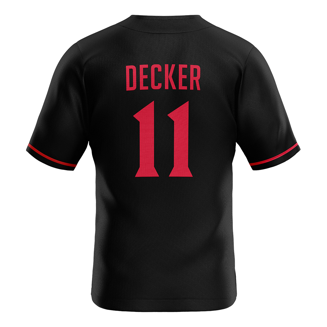 SDSU Black Softball Jersey - Cali Decker