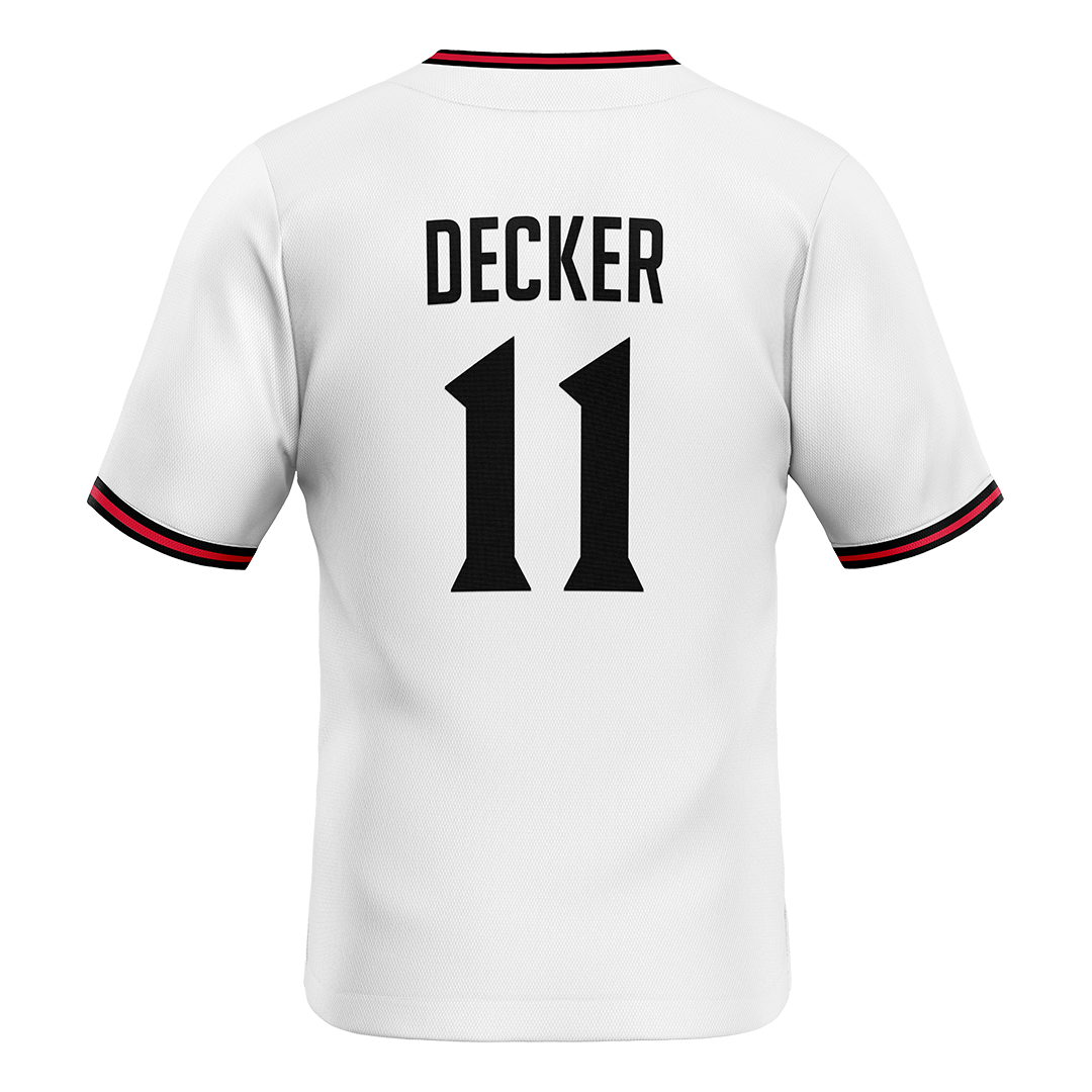 SDSU White Softball Jersey - Cali Decker