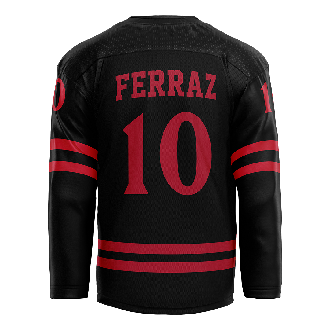 SDSU Black Hockey Jersey - Cameron Ferraz