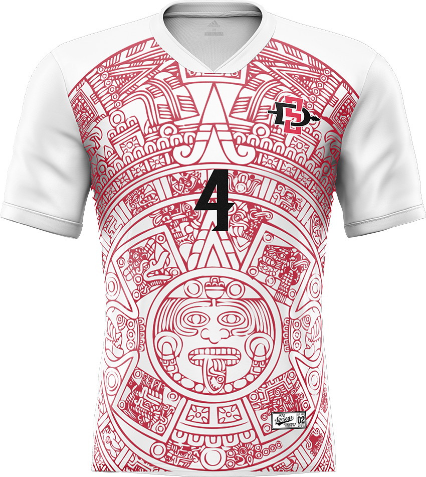SDSU White Soccer Jersey - Carson Ballagh