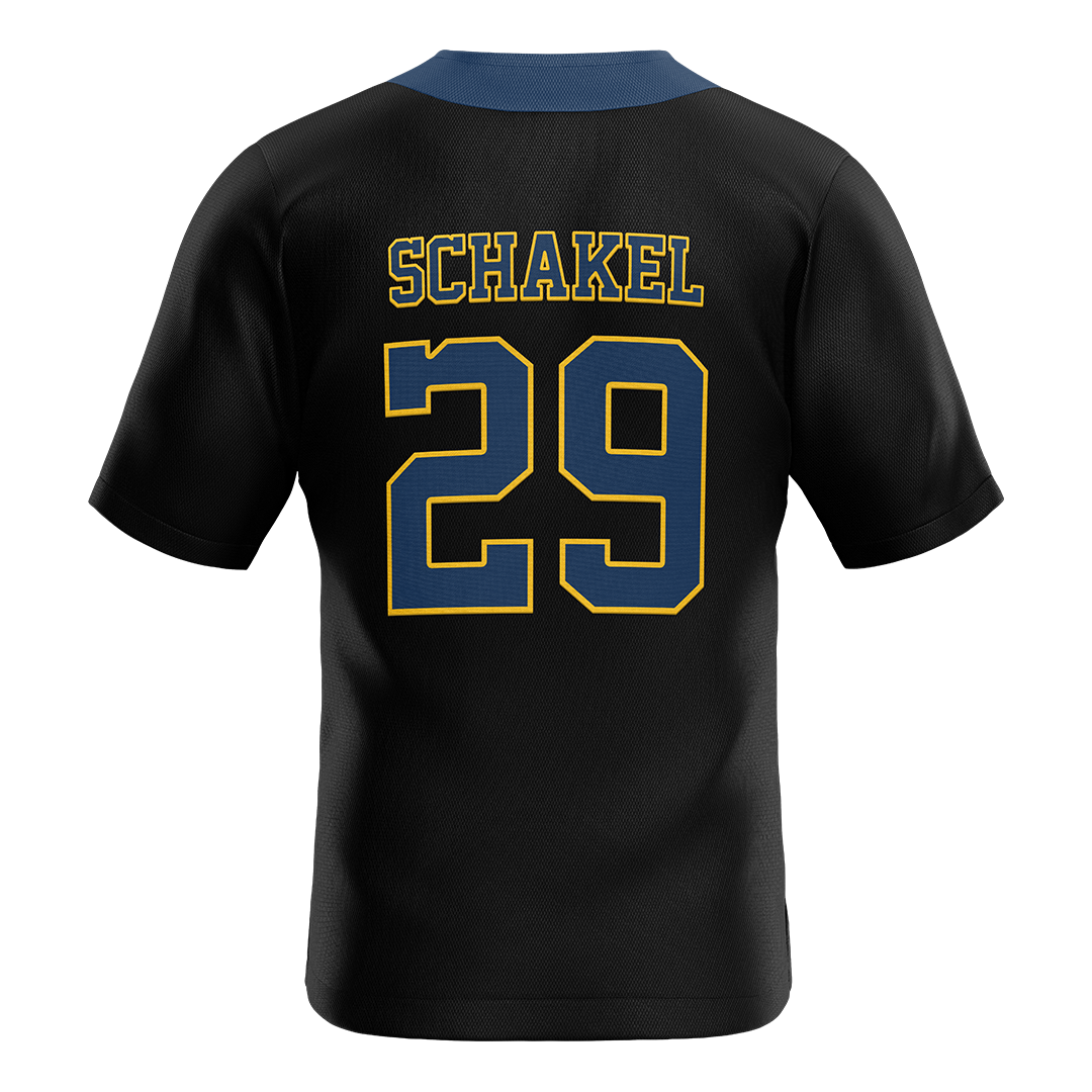 New Haven Black Softball Jersey - Carson Schakel