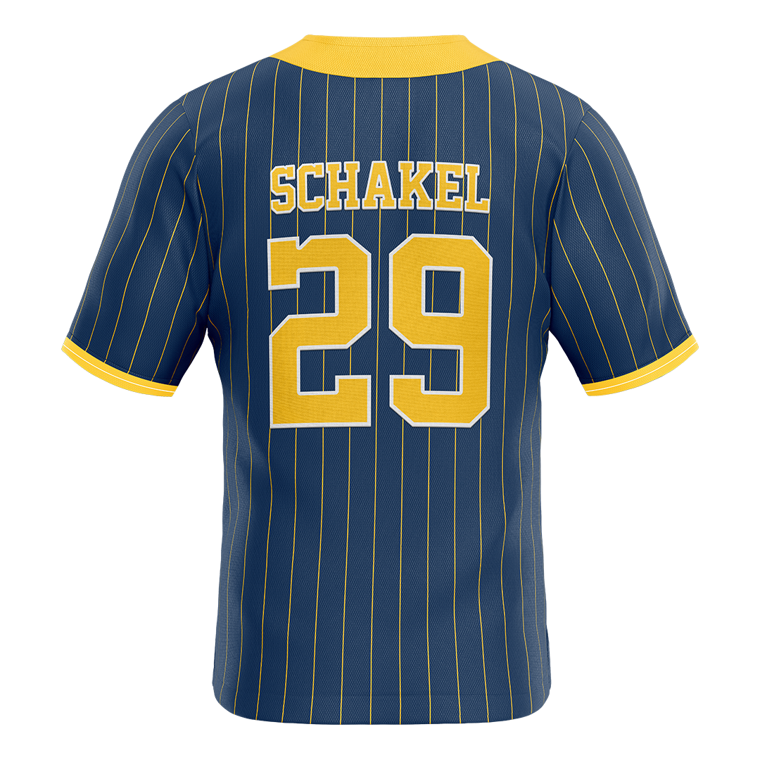 New Haven Blue Softball Jersey - Carson Schakel