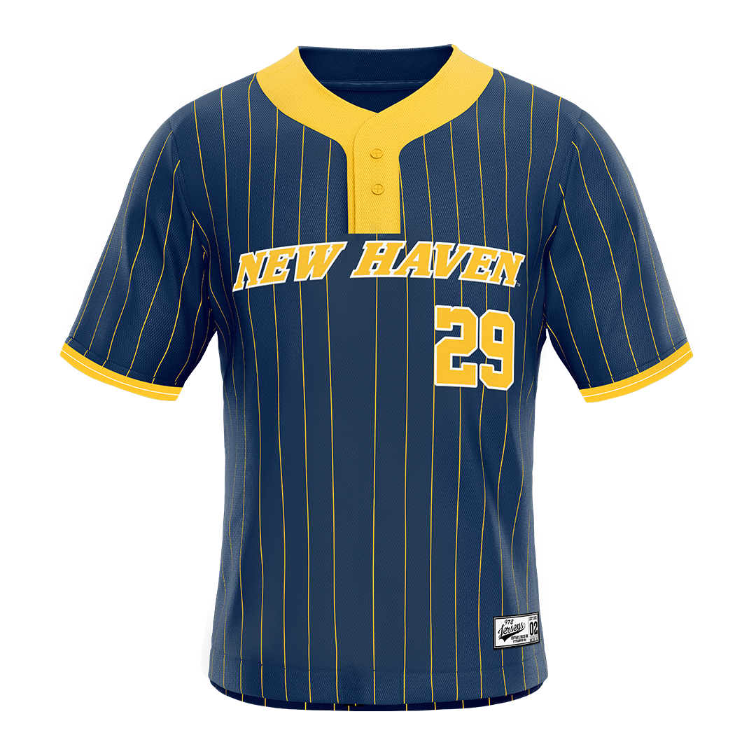 New Haven Blue Softball Jersey - Carson Schakel