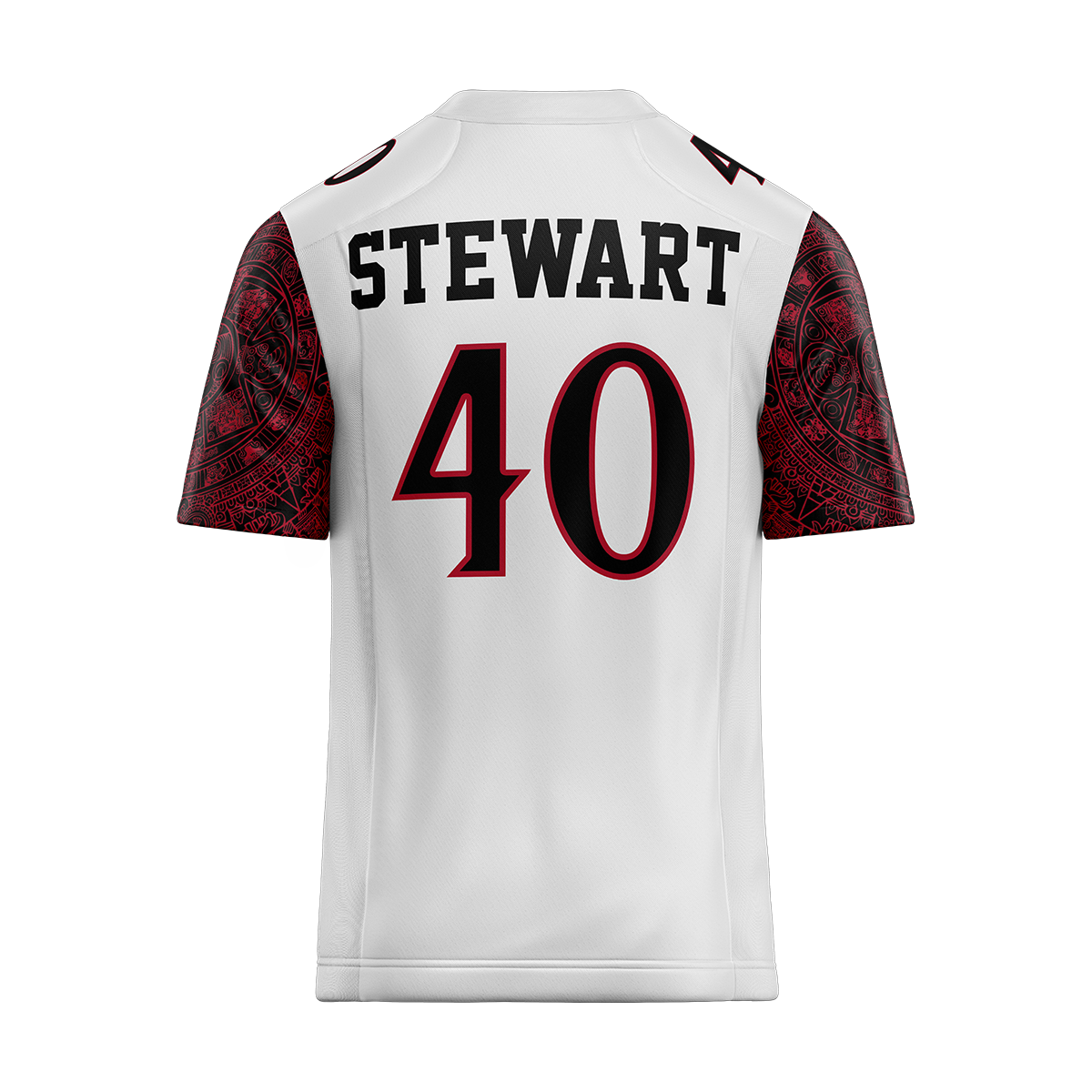 SDSU White Football Jersey - Charlie  Stewart