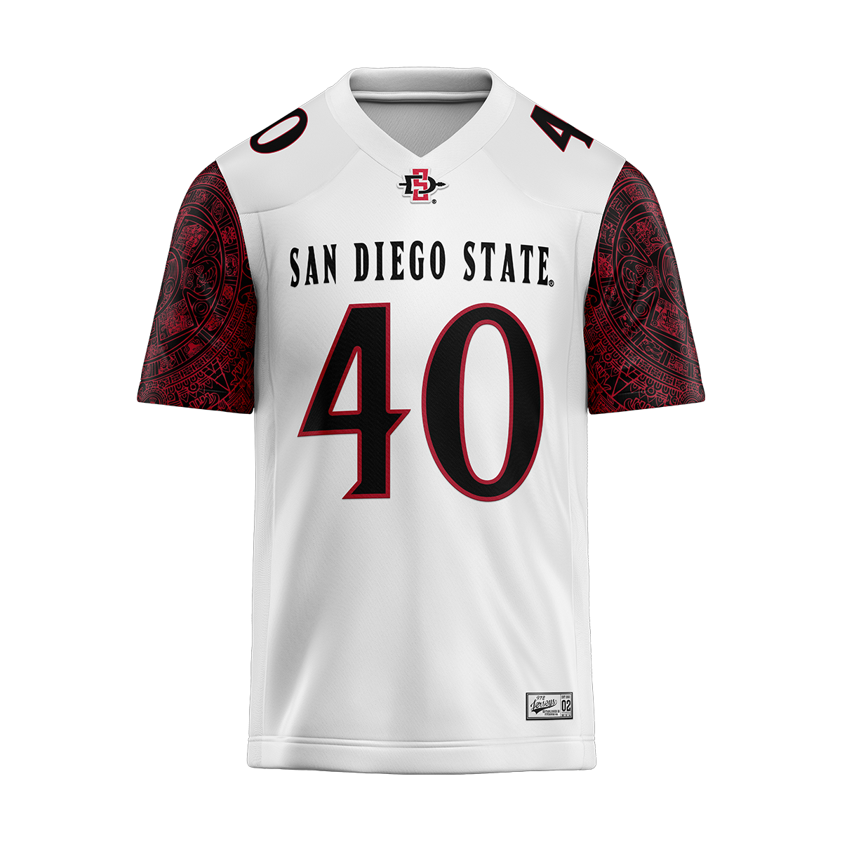 SDSU White Football Jersey - Charlie  Stewart