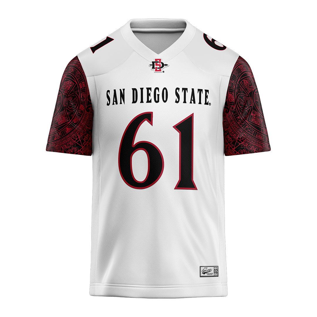 SDSU White Football Jersey - Chase Duarte