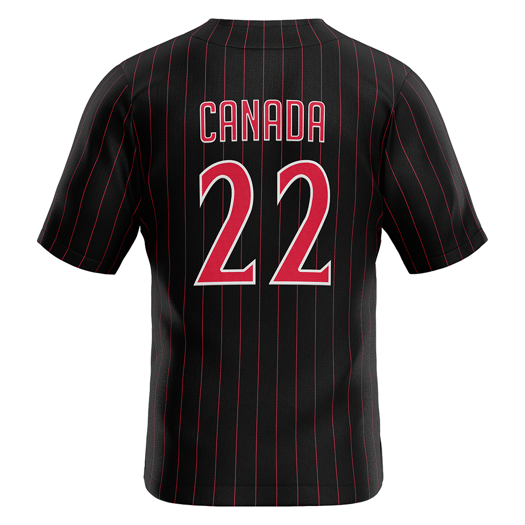 SDSU Black Baseball Jersey - Chris Canada