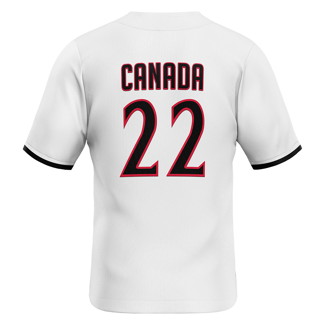 SDSU White Baseball Jersey - Chris Canada