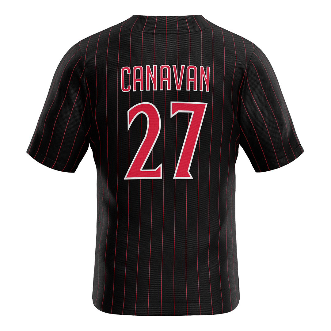 SDSU Black Baseball Jersey - Chris Canavan