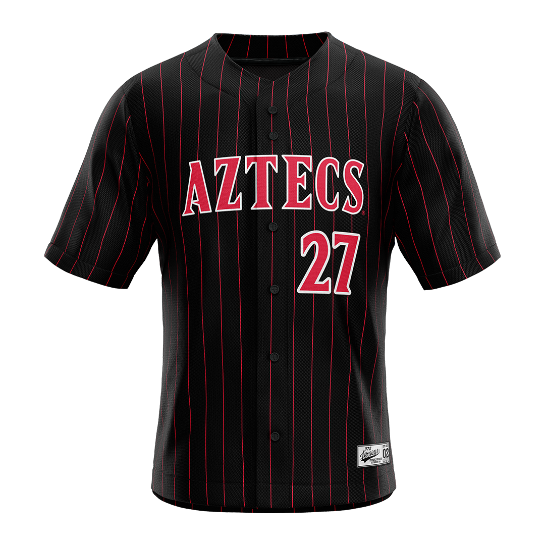 SDSU Black Baseball Jersey - Chris Canavan