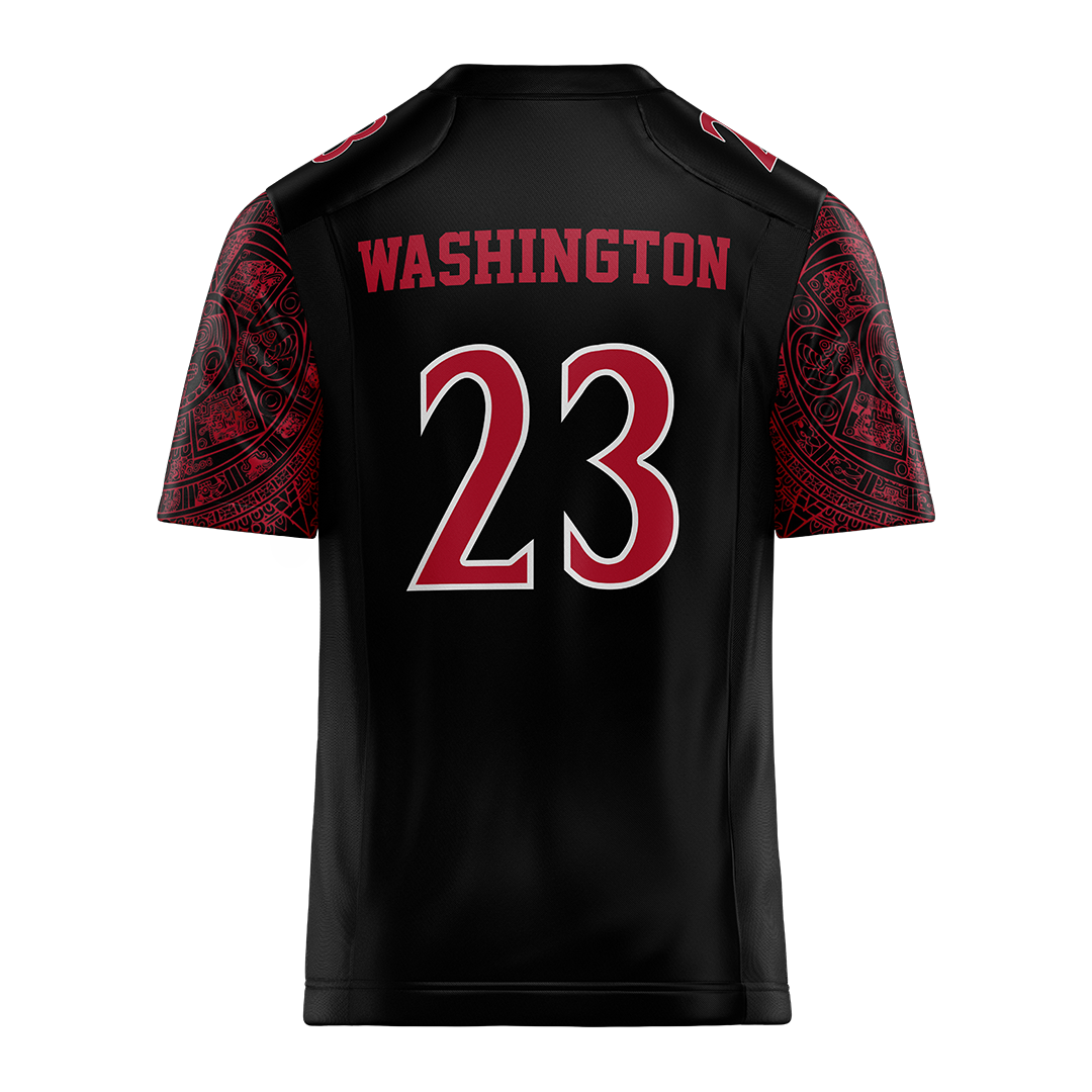 SDSU Black Football Jersey - Christian Washington