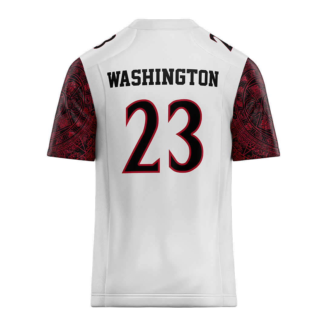 SDSU White Football Jersey - Christian Washington