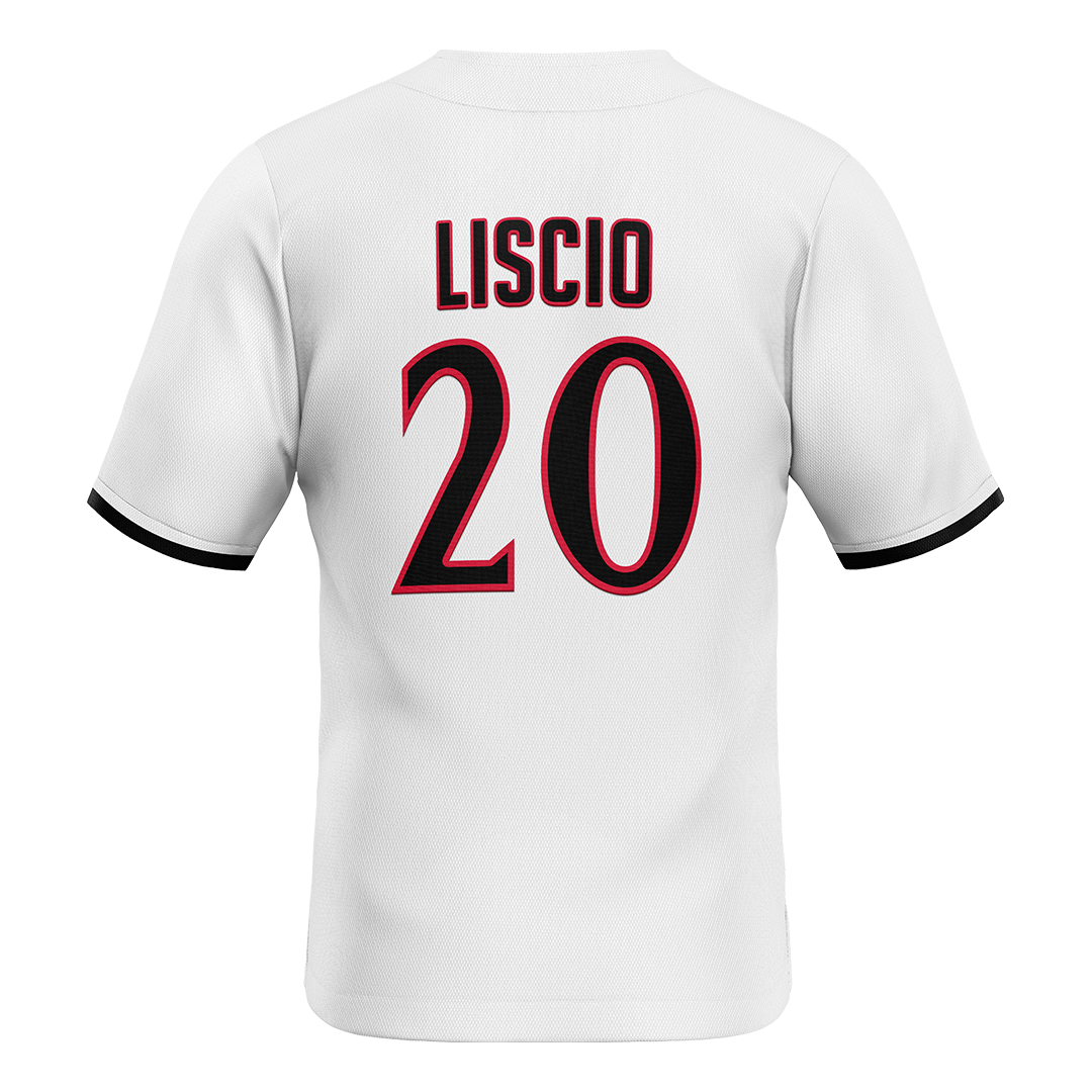 SDSU White Baseball Jersey - Cody Liscio