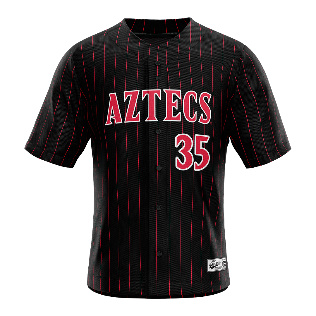 SDSU Black Baseball Jersey - Colton LaFave