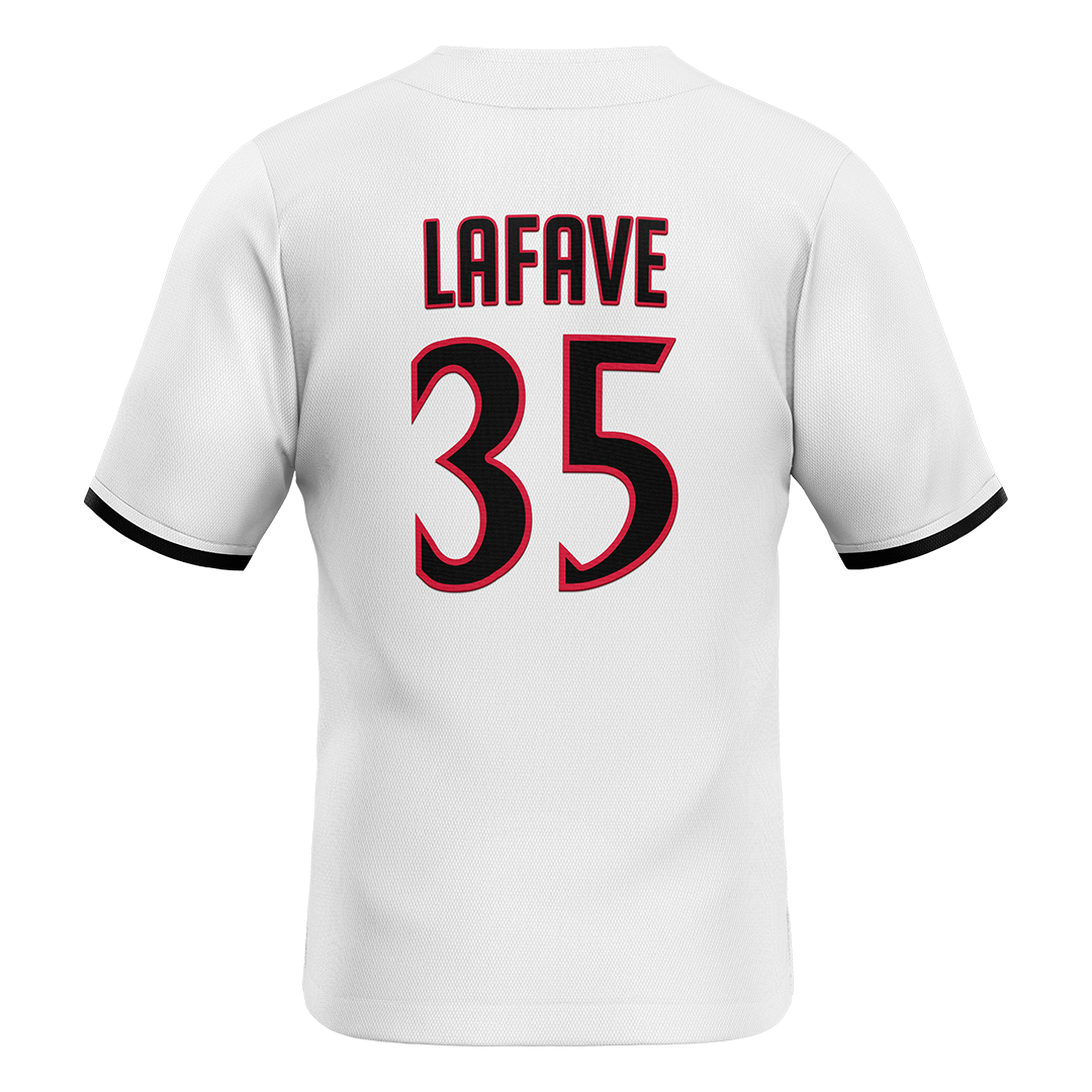 SDSU White Baseball Jersey - Colton LaFave
