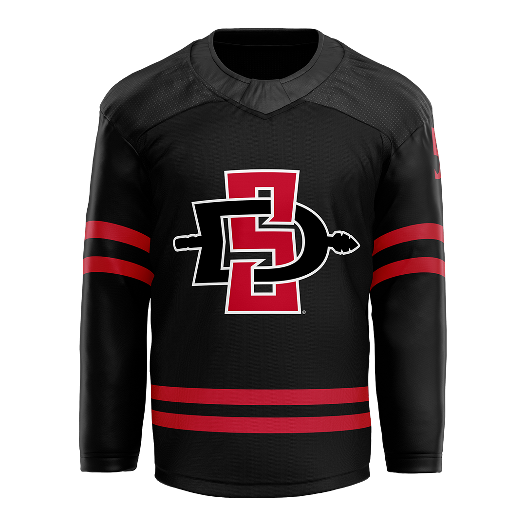 SDSU Black Hockey Jersey - Corbett Foster
