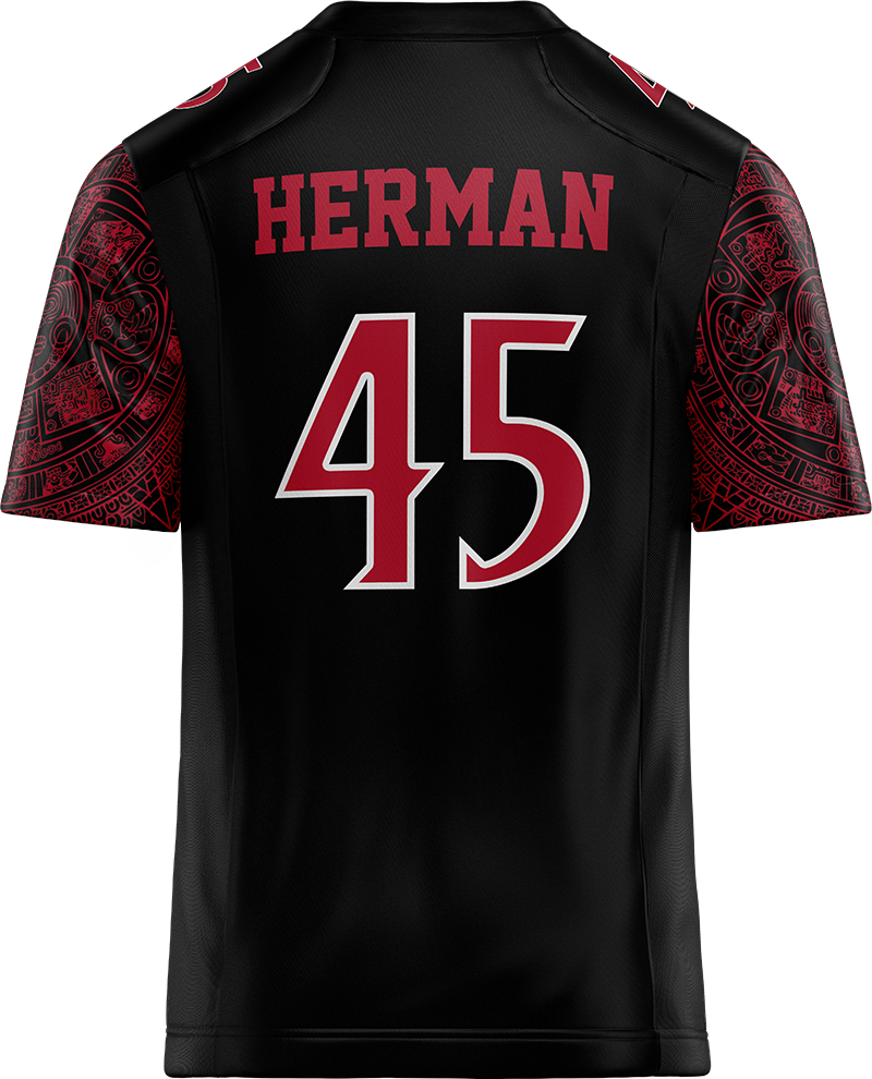 SDSU Black Football Jersey - DJ Herman