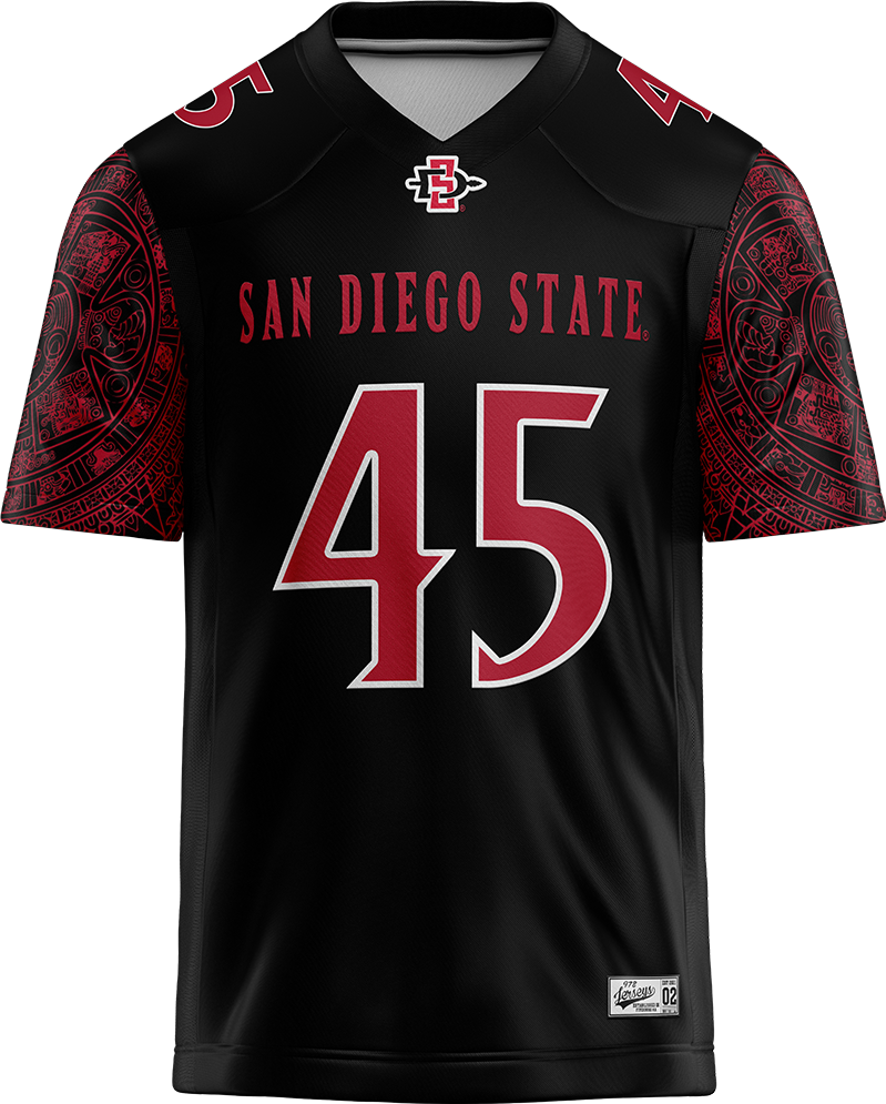 SDSU Black Football Jersey - DJ Herman