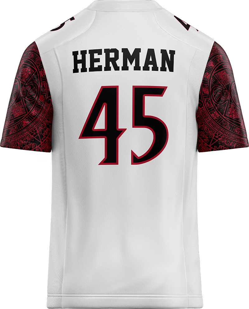 SDSU White Football Jersey - DJ Herman