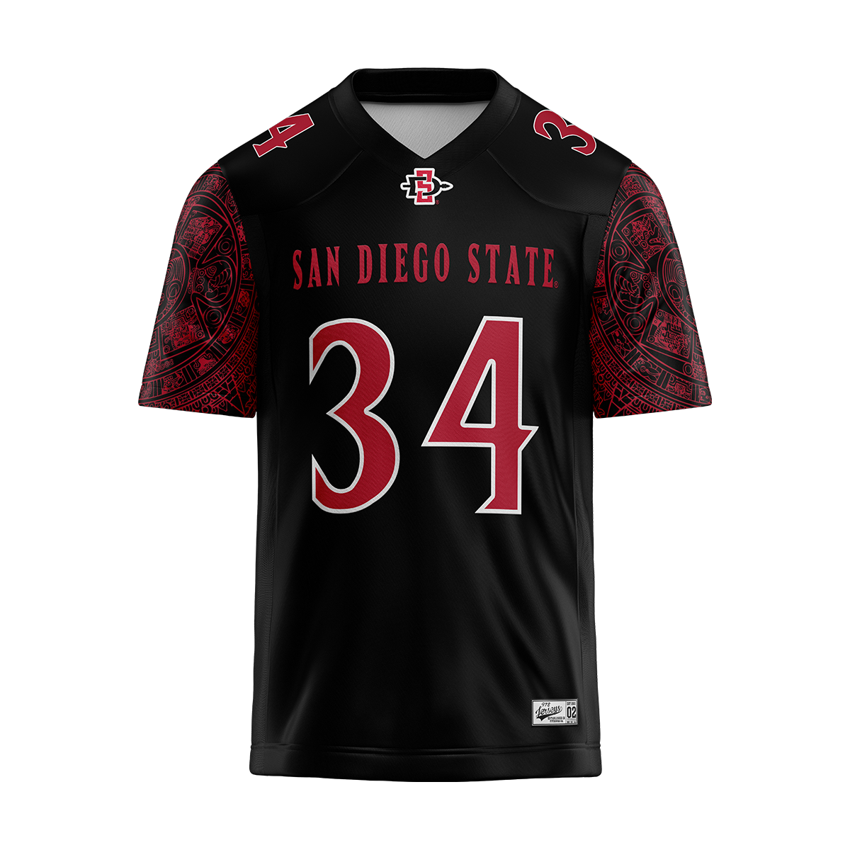SDSU Black Football Jersey - Dean Harrington