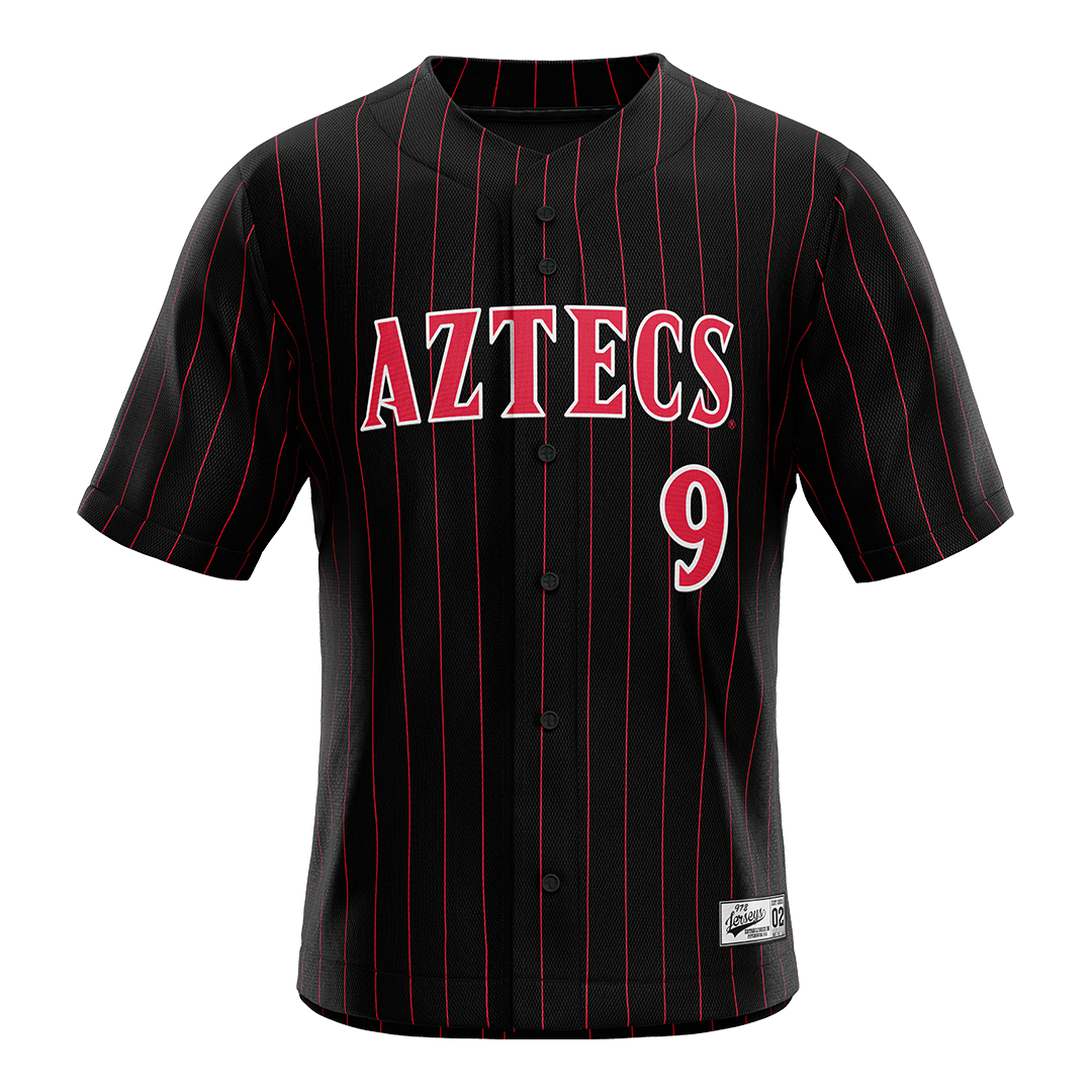 SDSU Black Baseball Jersey - Drew Rutter