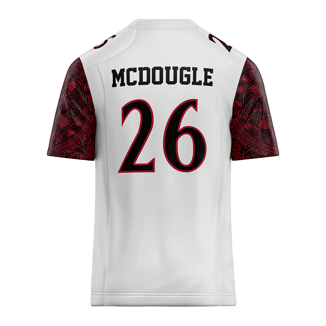 SDSU White Football Jersey - Dwayne McDougle