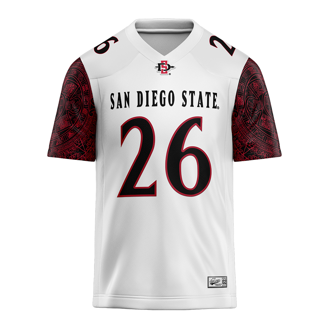 SDSU White Football Jersey - Dwayne McDougle