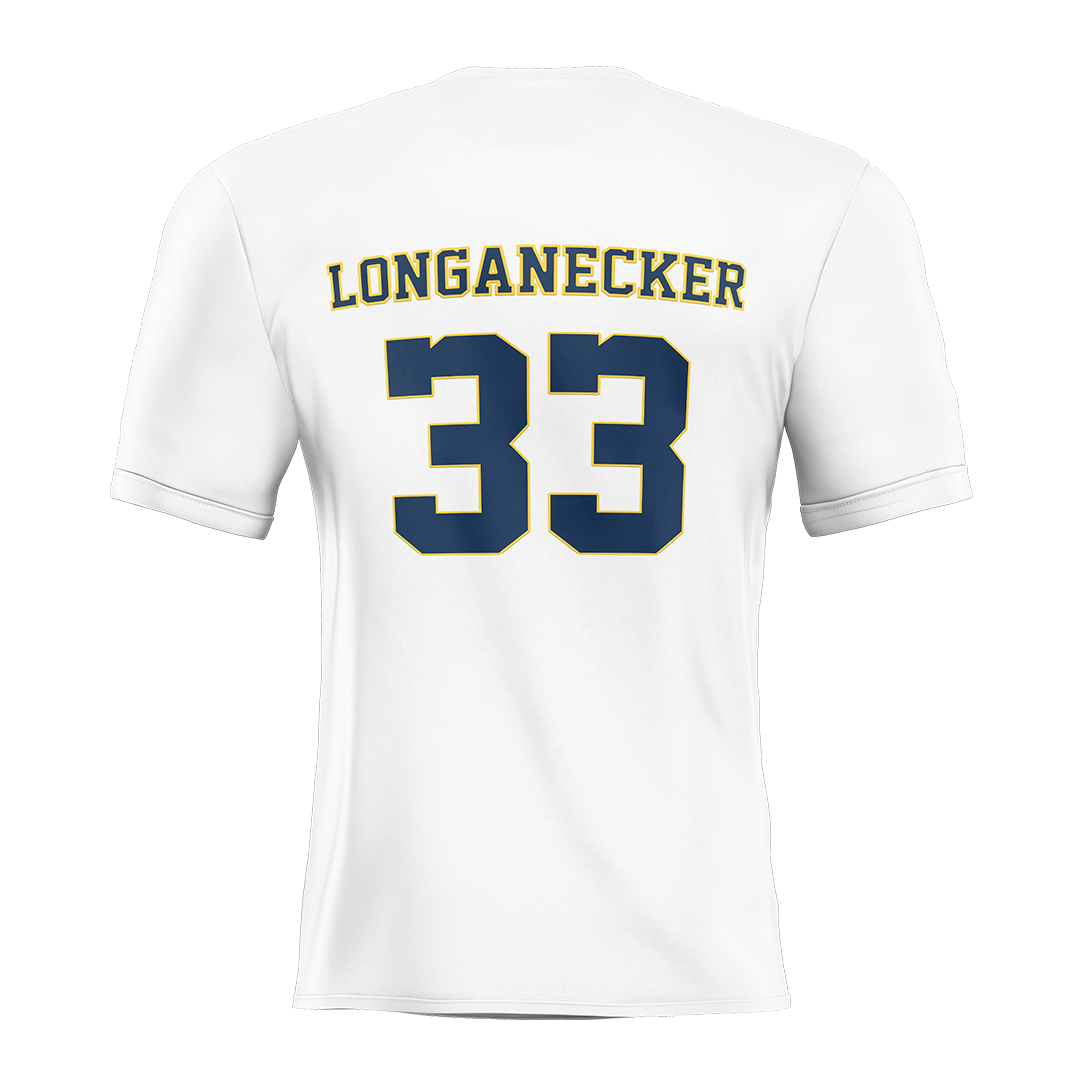 New Haven White Lacrosse Jersey - Elise Longanecker