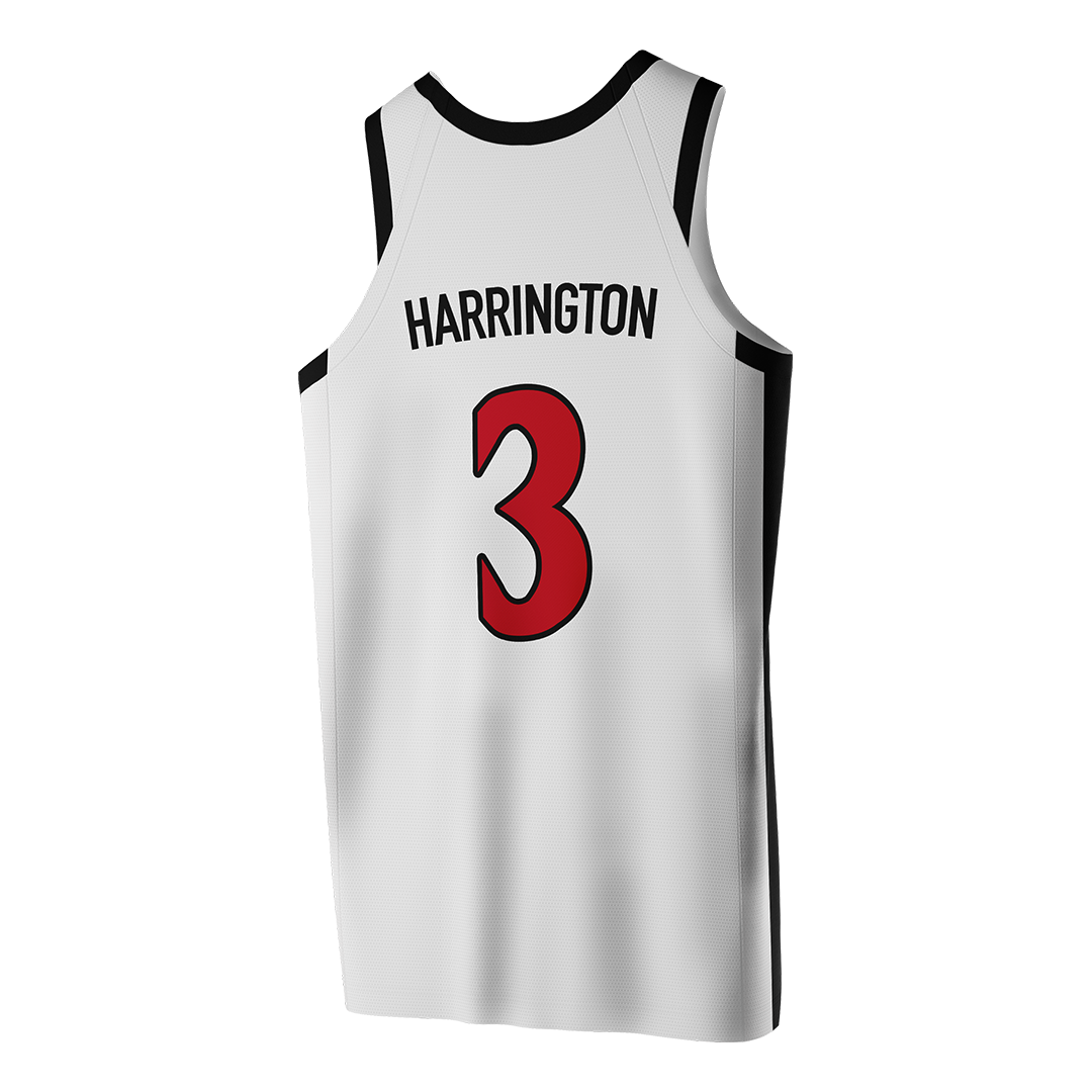 SDSU White Basketball Jersey - Elzie Harrington