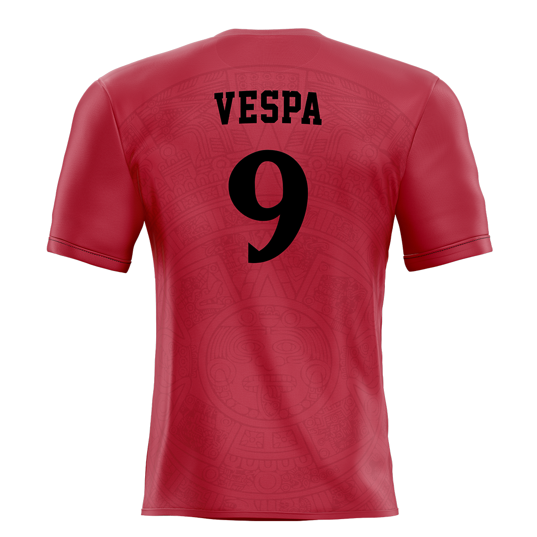 SDSU Red Soccer Jersey - Eva Vespa