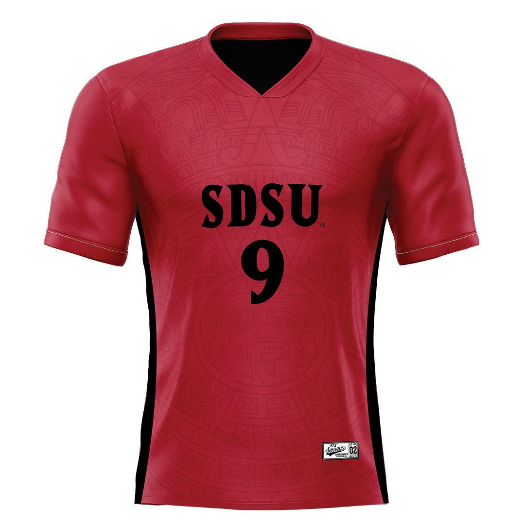 SDSU Red Soccer Jersey - Eva Vespa