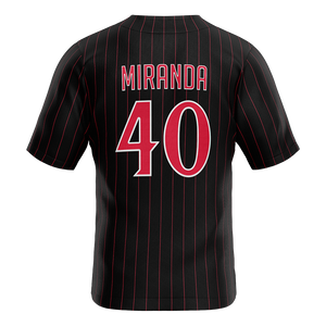 SDSU Black Baseball Jersey - Evan Miranda