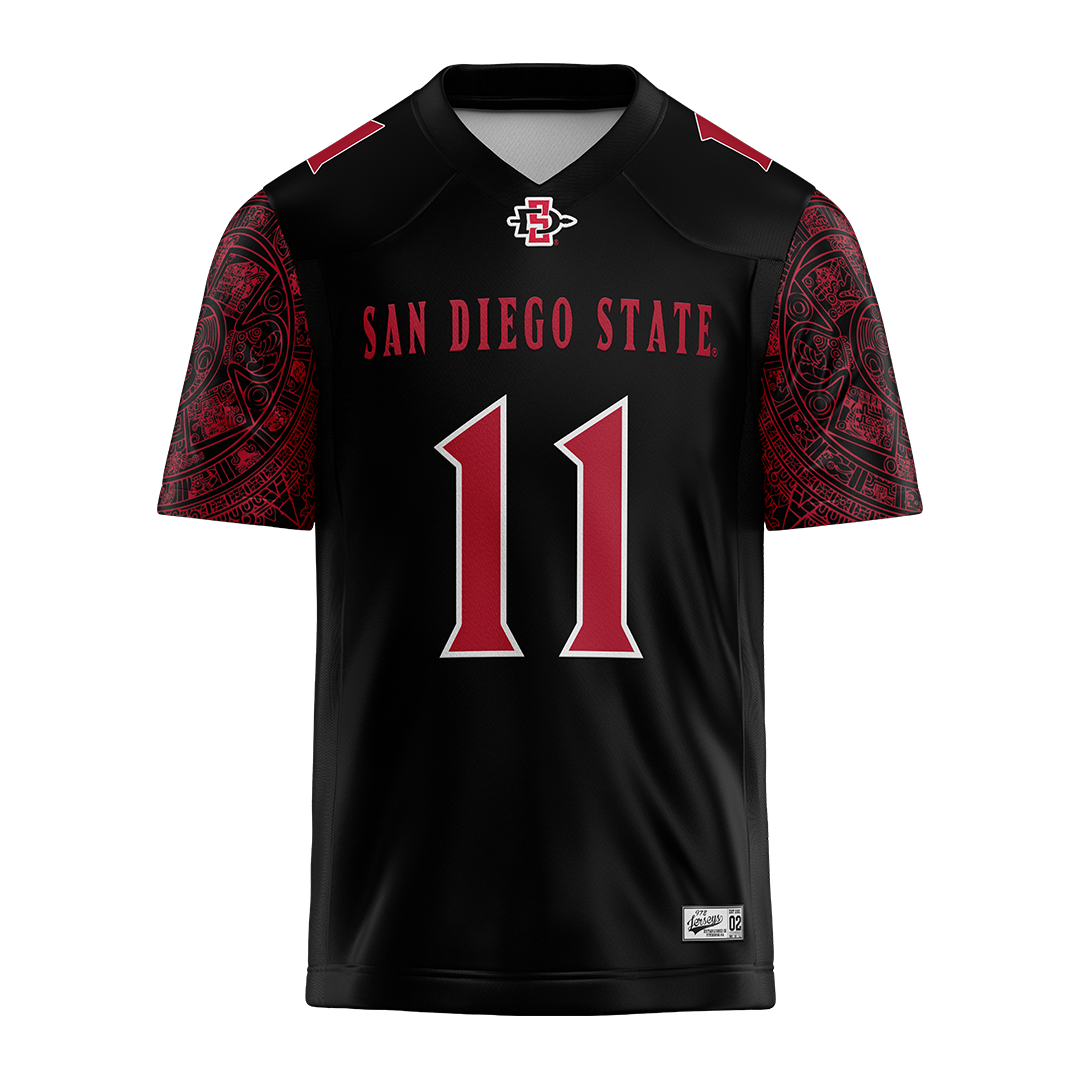 SDSU Black Football Jersey - Gabriel Plascencia