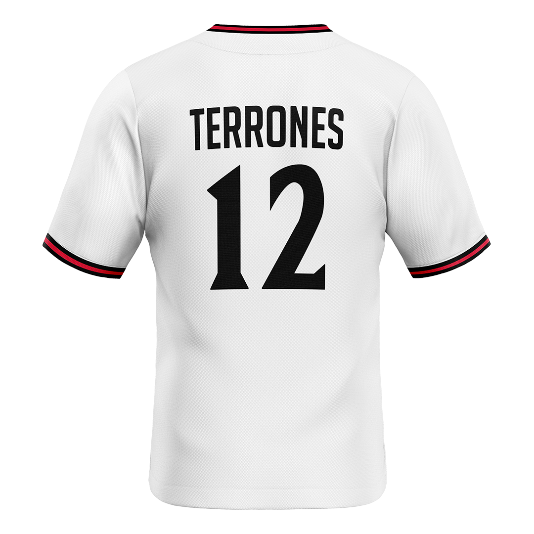 SDSU White Softball Jersey - Gabriella Terrones