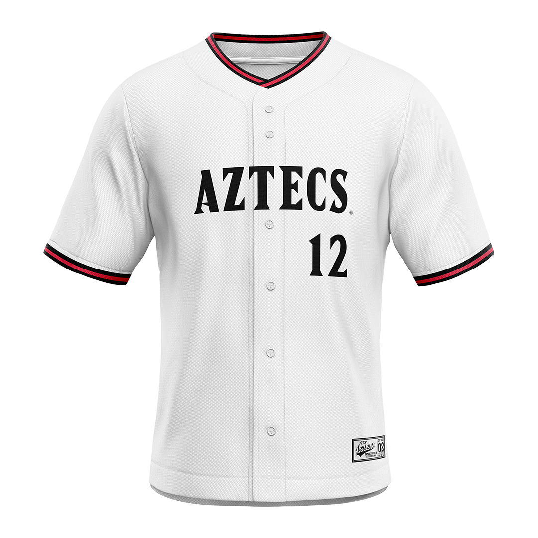 SDSU White Softball Jersey - Gabriella Terrones