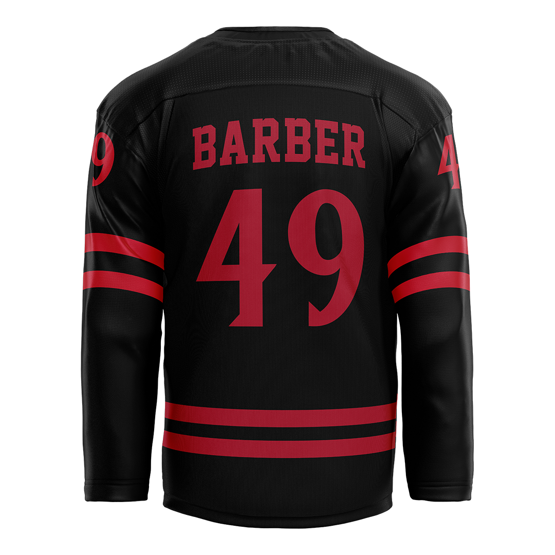 SDSU Black Hockey Jersey - Garion Barber