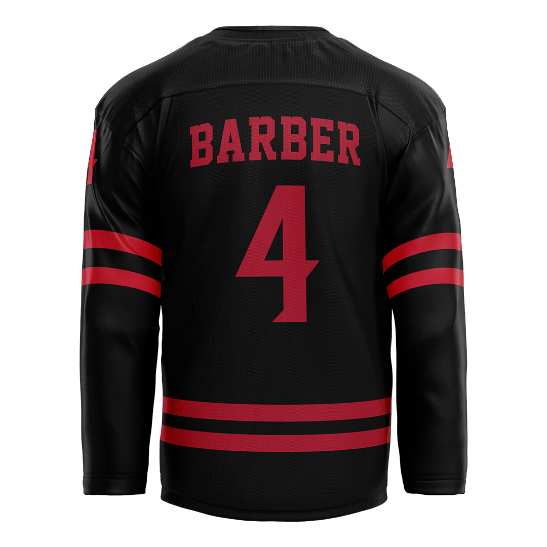 SDSU Black Hockey Jersey - Garion Barber