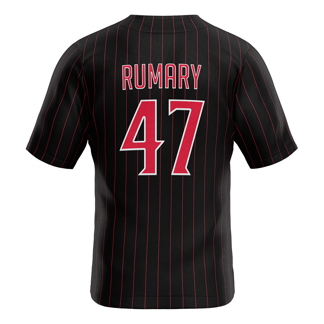 SDSU Black Baseball Jersey - Garvey Rumary