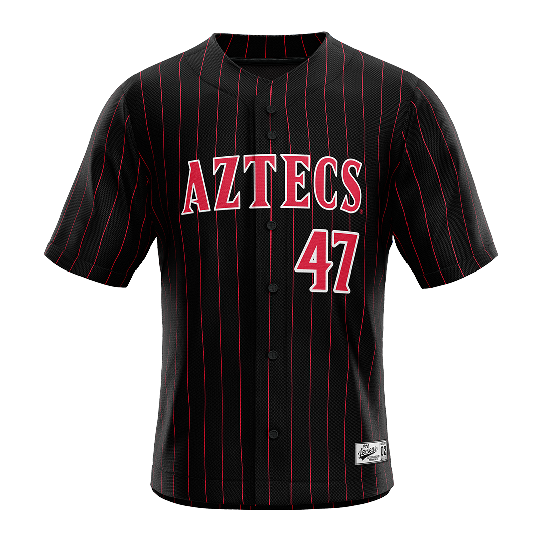 SDSU Black Baseball Jersey - Garvey Rumary