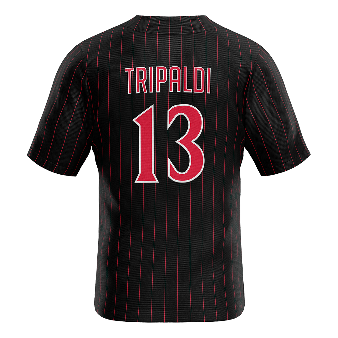 SDSU Black Baseball Jersey - Hank Tripaldi