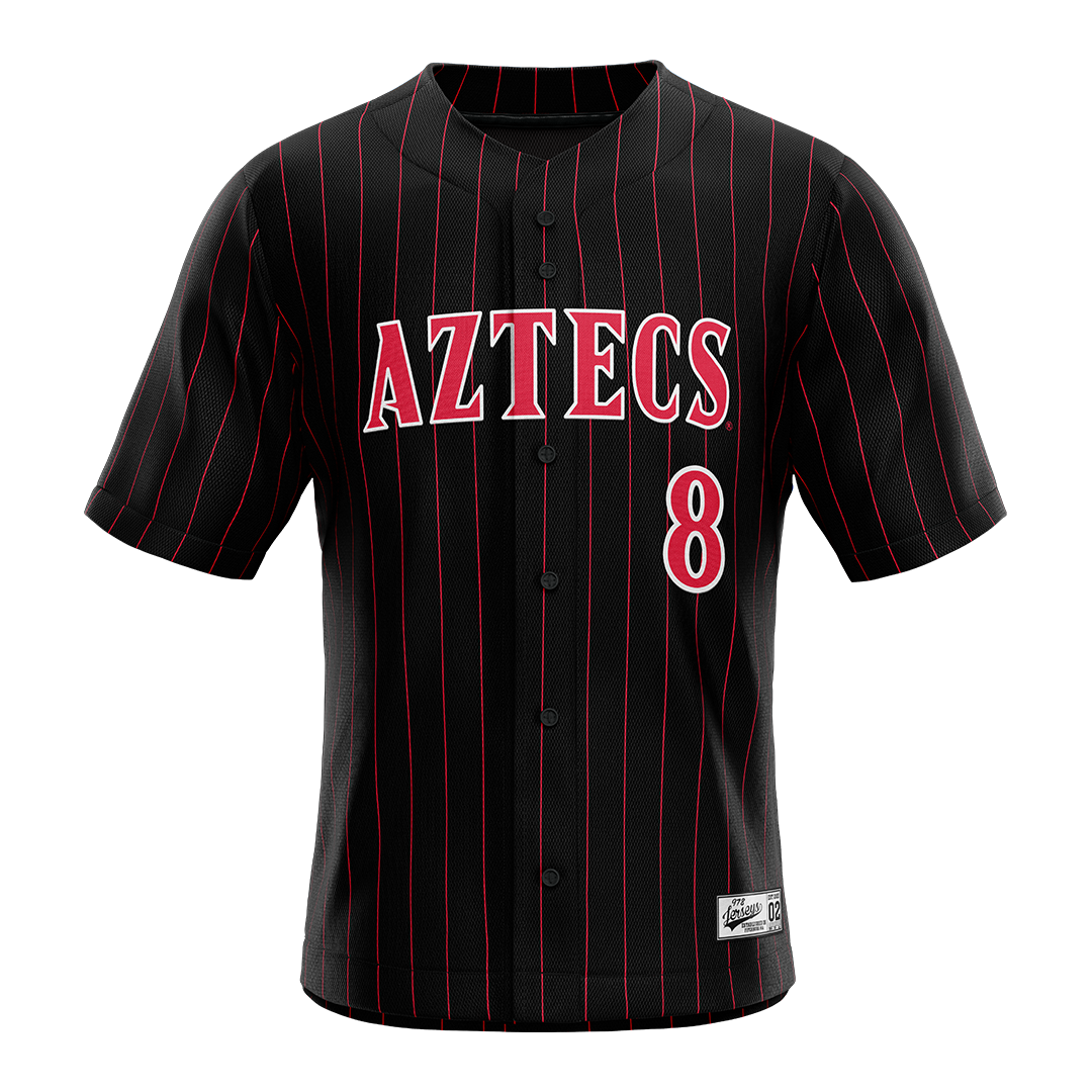 SDSU Black Baseball Jersey - Tyce Peterson