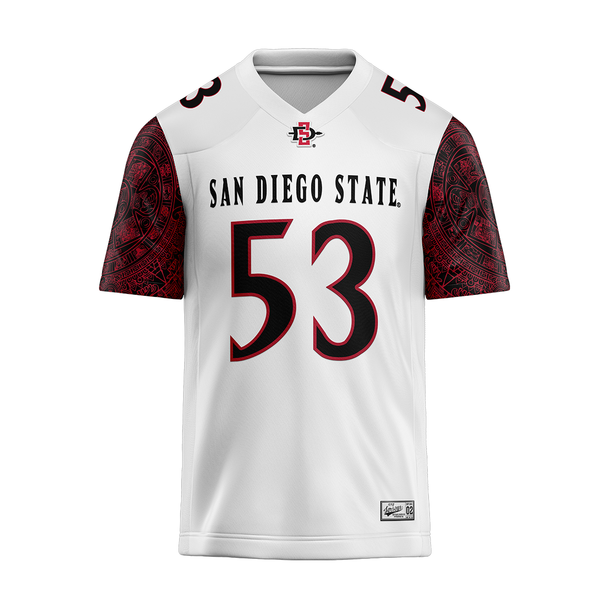 SDSU White Football Jersey - Ikbahl Kassim