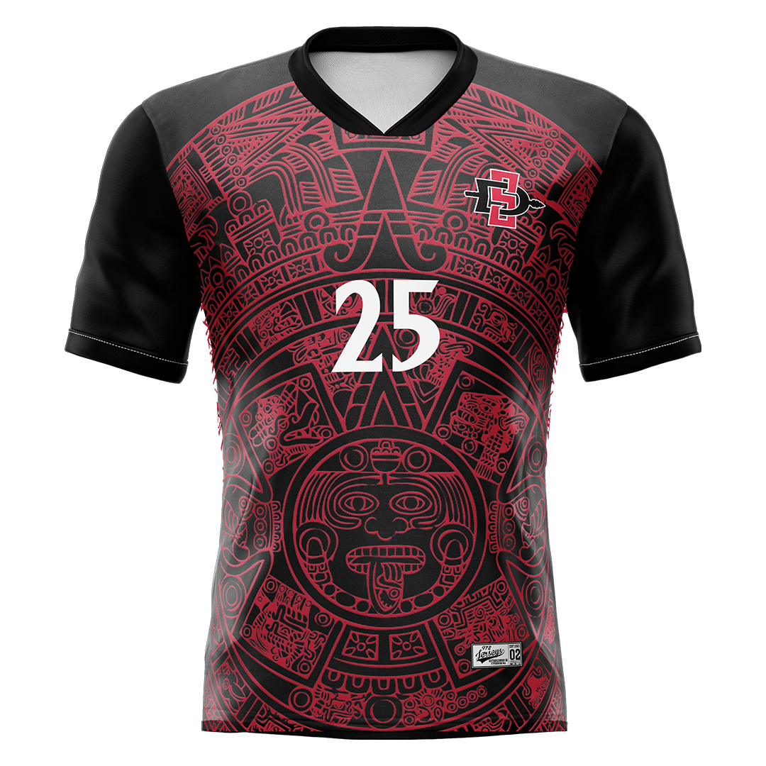 SDSU Black Soccer Jersey - Israel Carrillo