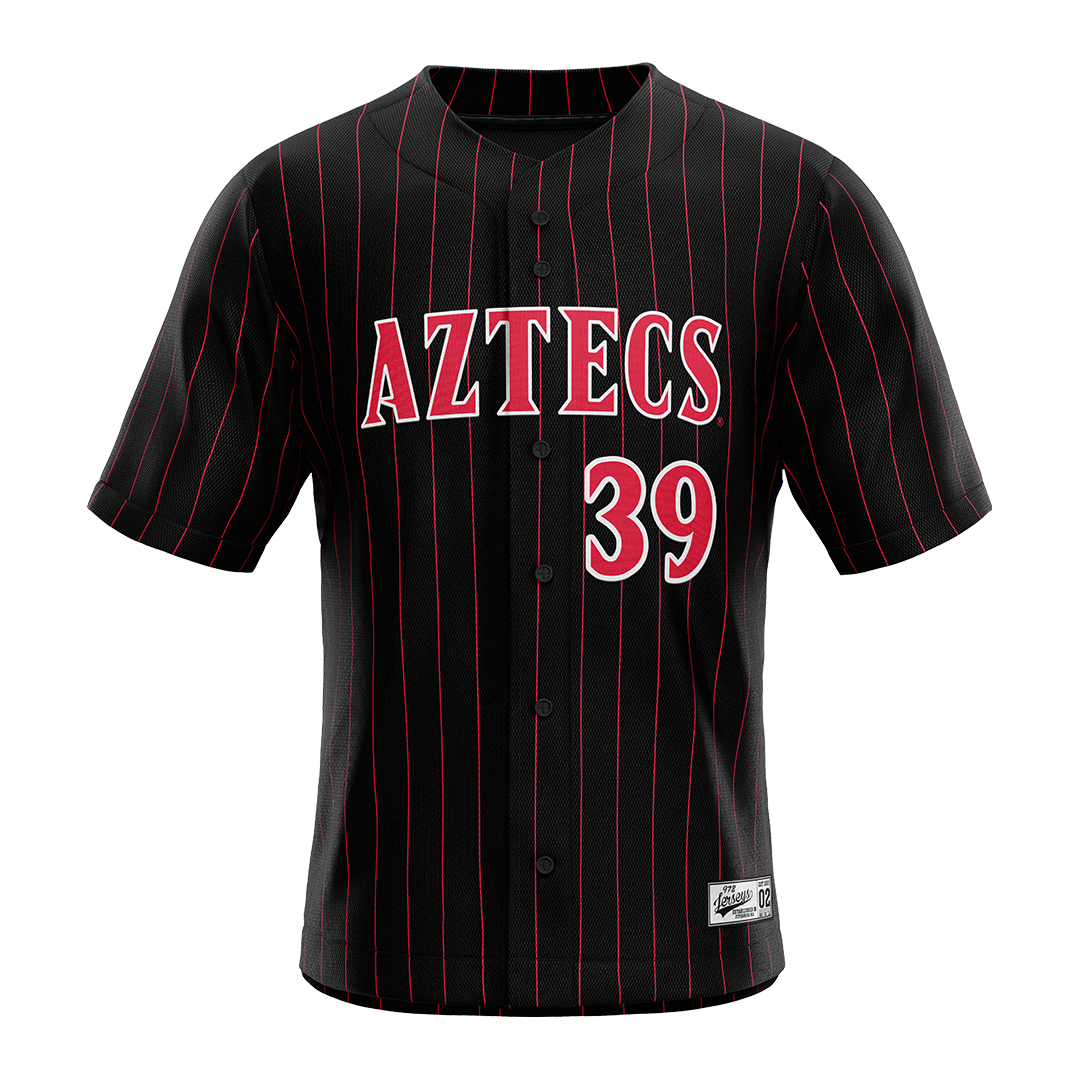 SDSU Black Baseball Jersey - Issac Araiza