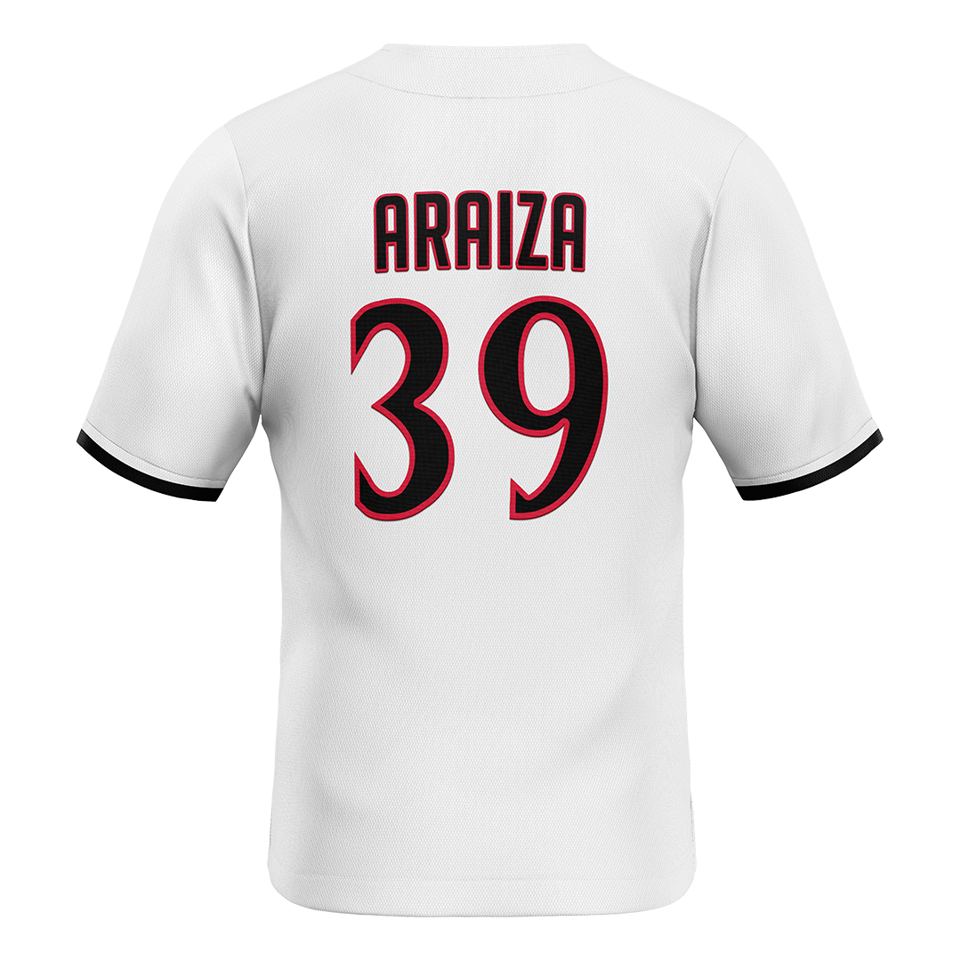 SDSU White Baseball Jersey - Issac Araiza